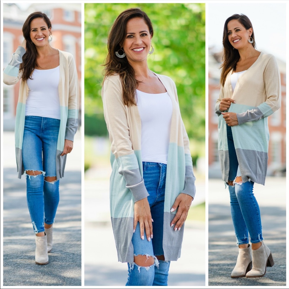 Colorblock Spring Cardigan
